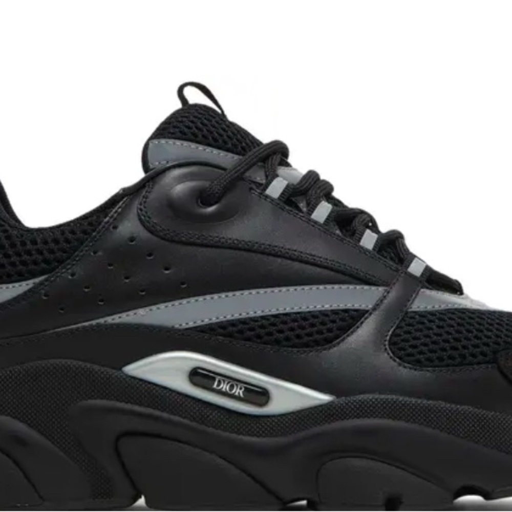 Black and White Men's Sneakers - Picture 5 of 5